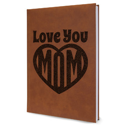 Love You Mom Leather Sketchbook - Large - Double Sided