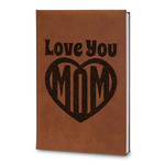 Love You Mom Leatherette Journal - Large - Double Sided