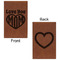 Love You Mom Leatherette Sketchbooks - Small - Double Sided - Front & Back View