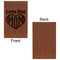 Love You Mom Leatherette Sketchbooks - Small - Single Sided - Front & Back View