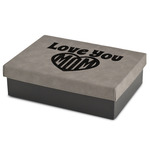 Love You Mom Medium Gift Box w/ Engraved Leather Lid