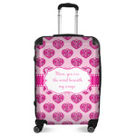 Love You Mom Suitcase - 24" Medium - Checked