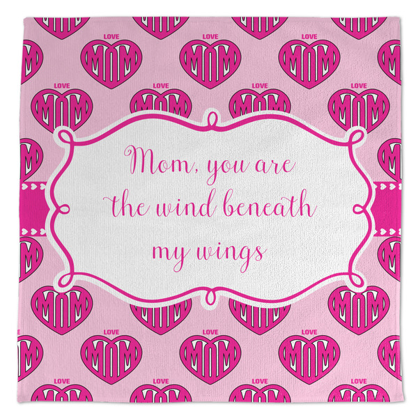 Custom Love You Mom Microfiber Dish Towel