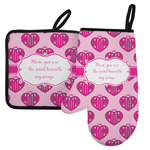 Love You Mom Left Oven Mitt & Pot Holder Set