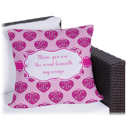 Love You Mom Outdoor Pillow - 18"