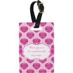 Love You Mom Plastic Luggage Tag - Rectangular