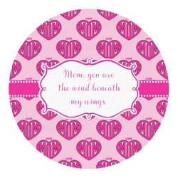 Love You Mom Round Decal - Small
