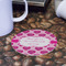 Love You Mom Round Paper Coaster - Front