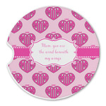 Love You Mom Sandstone Car Coaster - Single