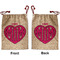 Love You Mom Santa Bag - Front and Back