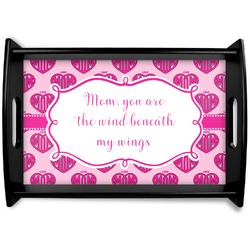 Love You Mom Black Wooden Tray - Small