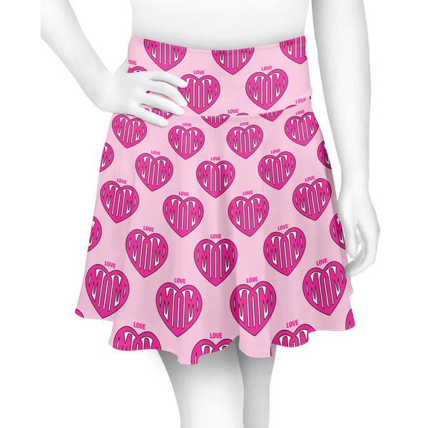 Custom Love You Mom Skater Skirt - Large