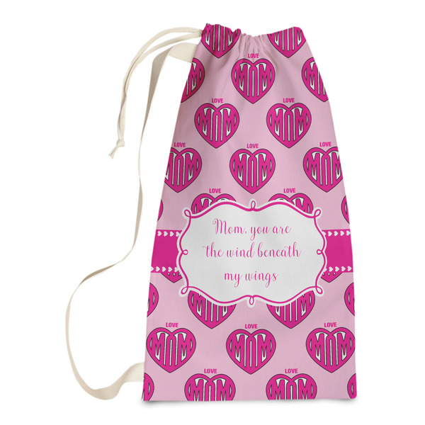 Custom Love You Mom Laundry Bags - Small