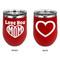 Love You Mom Stainless Wine Tumblers - Red - Double Sided - Approval