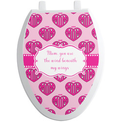 Love You Mom Toilet Seat Decal - Elongated