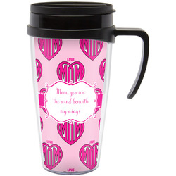 Love You Mom Acrylic Travel Mug with Handle