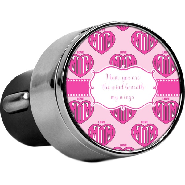 Custom Love You Mom USB Car Charger