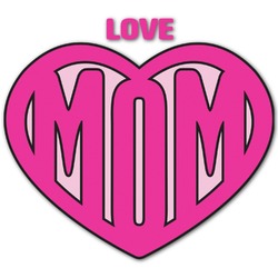 Love You Mom Graphic Decal - Large