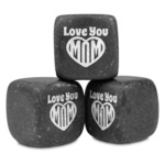 Love You Mom Whiskey Stone Set - Set of 3