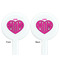 Love You Mom White Plastic 7" Stir Stick - Double Sided - Round - Front & Back