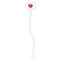 Love You Mom White Plastic 7" Stir Stick - Oval - Single Stick