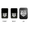 Love You Mom Windproof Lighters - Black, Double Sided, w Lid - APPROVAL