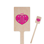 Love You Mom 6.25" Rectangle Wooden Stir Sticks - Single Sided