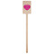 Love You Mom Wooden 6.25" Stir Stick - Rectangular - Single Stick