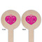 Love You Mom Wooden 6" Food Pick - Round - Double Sided - Front & Back