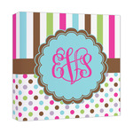 Stripes & Dots Canvas Print - 12x12 (Personalized)