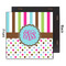 Stripes & Dots 12x12 Wood Print - Front & Back View