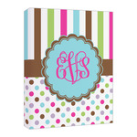 Stripes & Dots Canvas Print - 16x20 (Personalized)