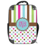 Stripes & Dots Hard Shell Backpack (Personalized)