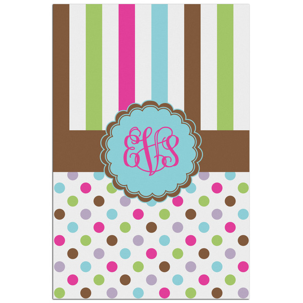 Custom Stripes & Dots Poster - Matte - 24x36 (Personalized)