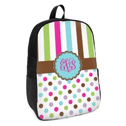 Stripes & Dots Kids Backpack (Personalized)