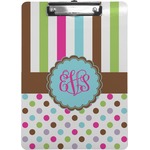 Stripes & Dots Clipboard (Personalized)