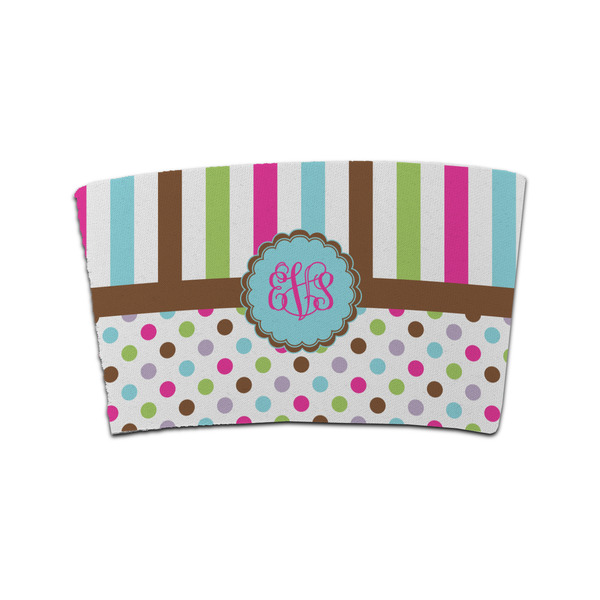 Custom Stripes & Dots Coffee Cup Sleeve (Personalized)