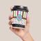 Stripes & Dots Coffee Cup Sleeve - LIFESTYLE