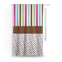 Stripes & Dots Curtain - 50"x84" Panel