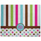 Stripes & Dots Dog Food Mat - Large without Bowls