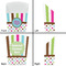 Stripes & Dots French Fry Favor Box - Front & Back View