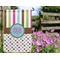 Stripes & Dots Garden Flag - Outside In Flowers