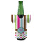 Stripes & Dots Jersey Bottle Cooler - Set of 4 - FRONT (on bottle)