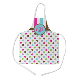 Stripes & Dots Kid's Apron - Medium (Personalized)