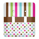 Stripes & Dots Light Switch Cover (2 Toggle Plate)