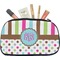 Stripes & Dots Makeup / Cosmetic Bag - Medium (Personalized)