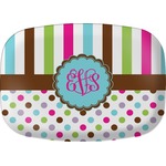 Stripes & Dots Melamine Platter (Personalized)