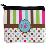 Stripes & Dots Rectangular Coin Purse (Personalized)