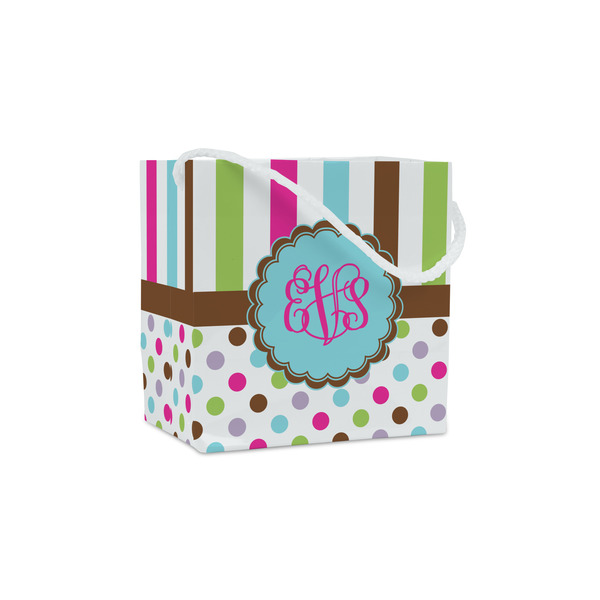 Custom Stripes & Dots Party Favor Gift Bags - Matte (Personalized)