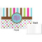 Stripes & Dots Disposable Paper Placemat - Front & Back